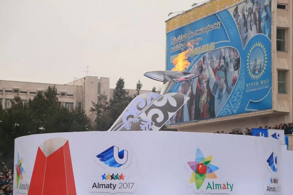 Эстафета стартовала в стенах Казахского Национального Университета им аль-Фараби
